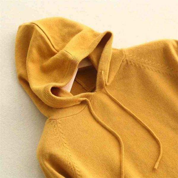 fashion woman solid hooded sweater female long sleeve korean chic soft jumpers ladies pull femme pullover s 210517, White;black
fashion woman solid hooded sweater female long sleeve korean chic soft jumpers ladies pull femme pullover s 210517, White;black
