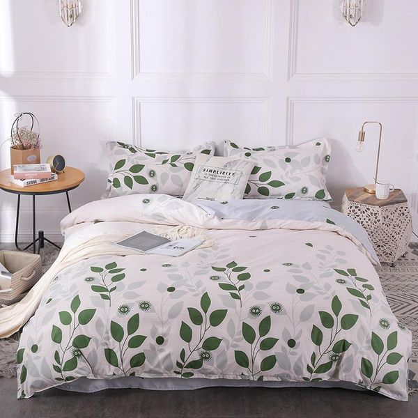 bedding sets green leaves pattern duvet cover set 3/4 pieces rural style white bedclothes include sheet pillowcase comforter oceania
bedding sets green leaves pattern duvet cover set 3/4 pieces rural style white bedclothes include sheet pillowcase comforter oceania