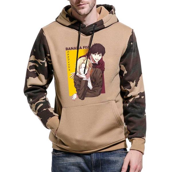men's hoodies & sweatshirts japan anime hoodie banana fish print mens cartoons hip hop streetwear autumn fleece sweatshirt vintage camo, Black
men's hoodies & sweatshirts japan anime hoodie banana fish print mens cartoons hip hop streetwear autumn fleece sweatshirt vintage camo, Black