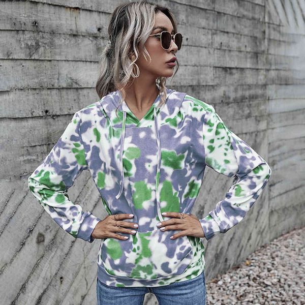 fashion trends ladies' sweaters autumn and winter 2021 long sleeve pullover casual loose cap tie dyed women's sweater hoodies, Black
fashion trends ladies' sweaters autumn and winter 2021 long sleeve pullover casual loose cap tie dyed women's sweater hoodies, Black