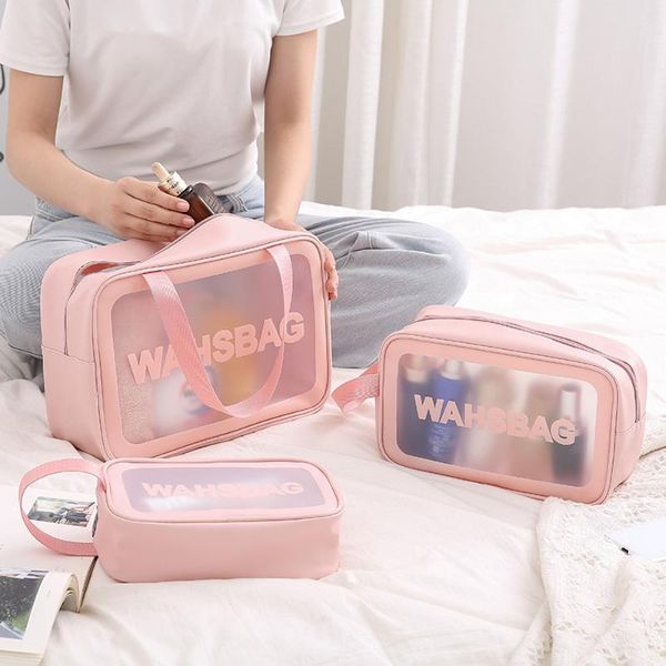 cosmetic bags & cases 1set/3pcs pu woman toiletry bag transparent waterproof make up large capacity portable travel wash storage
cosmetic bags & cases 1set/3pcs pu woman toiletry bag transparent waterproof make up large capacity portable travel wash storage