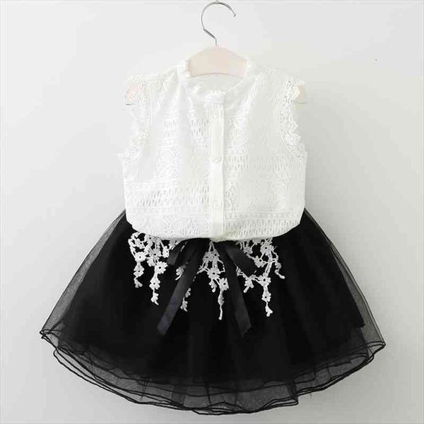 girls clothing sets brand clothes bud silk shirt short sleeve t veil dress 2pcs children for 3 7y, White
girls clothing sets brand clothes bud silk shirt short sleeve t veil dress 2pcs children for 3 7y, White