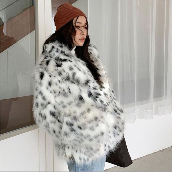 women's fur & faux 9xl women turn down collar printing imitation jackets oversized female warm fake outwears winter coat j3244, Black
women's fur & faux 9xl women turn down collar printing imitation jackets oversized female warm fake outwears winter coat j3244, Black