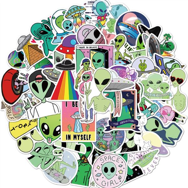 10/30/50 pcs cartoon alien suitcase guitar waterproof graffiti diary computer skateboard toy decoration sticker wholesale car
10/30/50 pcs cartoon alien suitcase guitar waterproof graffiti diary computer skateboard toy decoration sticker wholesale car