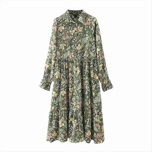 autumn green leaf printing women dresses loose midi turndown collar long sleeve clothes casual lady vestido d6782, Black;gray
autumn green leaf printing women dresses loose midi turndown collar long sleeve clothes casual lady vestido d6782, Black;gray