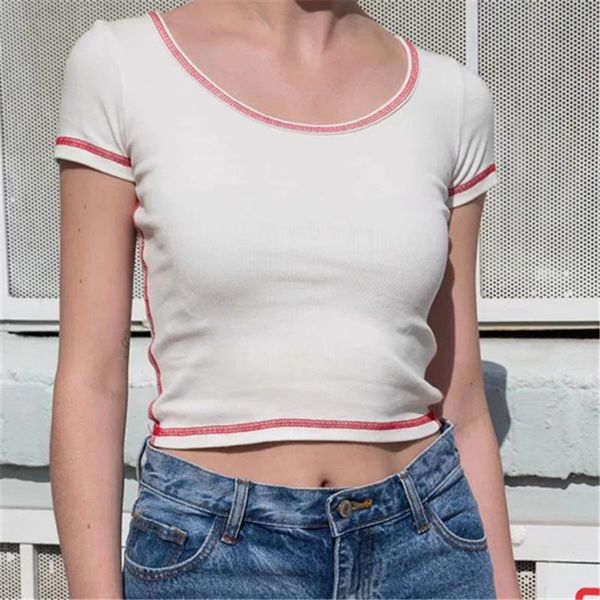 scoop neck t shirt girls boys ribbed crop zelly short sleeve brandy cropped shirts mel tee slim fit t-shirt women's, White
scoop neck t shirt girls boys ribbed crop zelly short sleeve brandy cropped shirts mel tee slim fit t-shirt women's, White