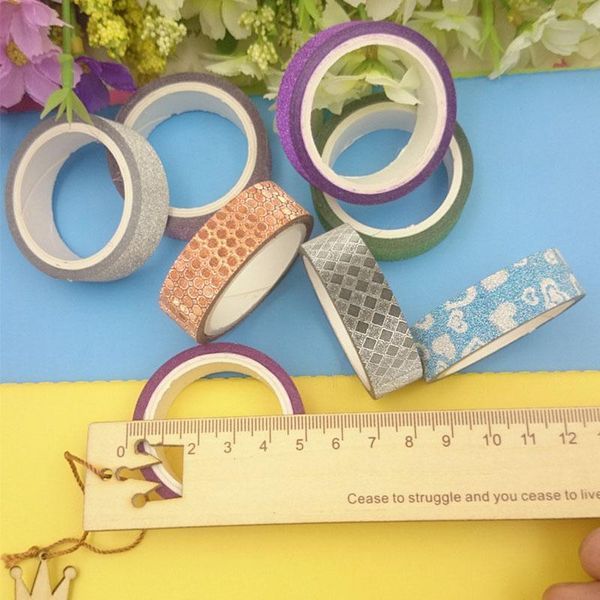 gift wrap glitter sticky 5pcs/10pcs paper masking adhesive tape label printing diy scrapbooking decor crafts dc120
gift wrap glitter sticky 5pcs/10pcs paper masking adhesive tape label printing diy scrapbooking decor crafts dc120