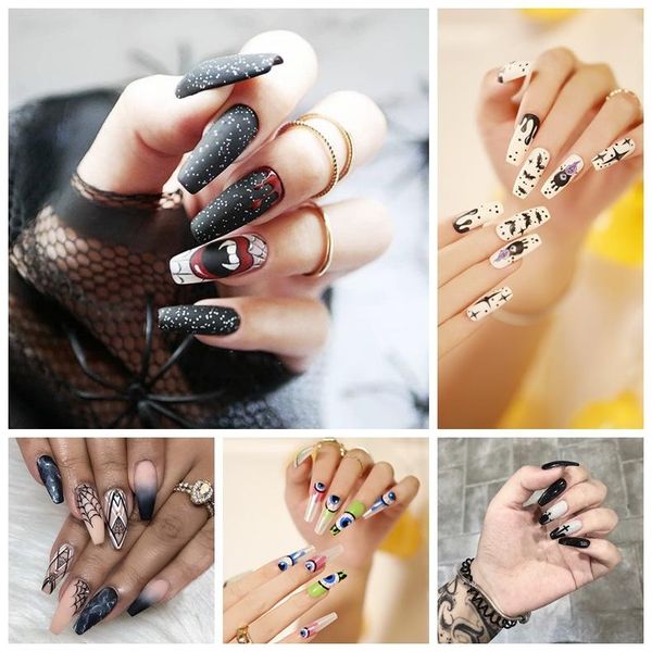 false nails grimace printed nail patch glue type removable long paragraph fashion manicure fake for halloween teea889, Red;gold
false nails grimace printed nail patch glue type removable long paragraph fashion manicure fake for halloween teea889, Red;gold