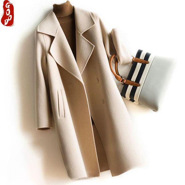 100% natural wool coat female sided woolen jacket women clothes 2021 spring korean winter elegant long overcoat lpl1407 women's & blend, Black
100% natural wool coat female sided woolen jacket women clothes 2021 spring korean winter elegant long overcoat lpl1407 women's & blend, Black