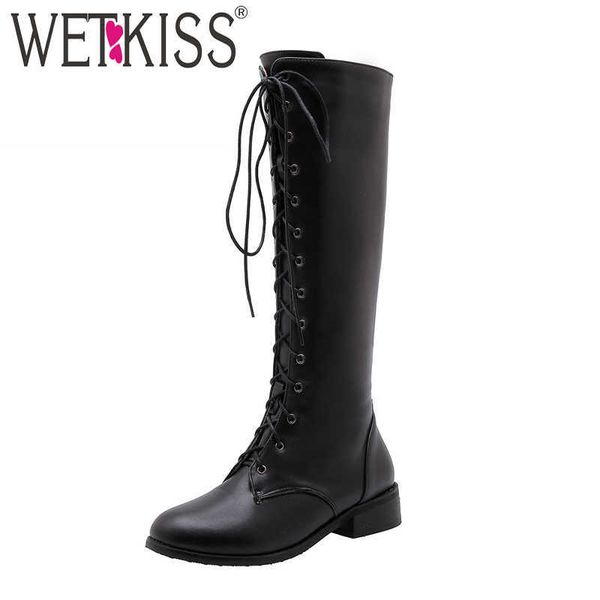 wetkiss motorcycle boots women cross tied boot round toe shoes female army shoes ladies thick heels shoes winter plus size 32-46 210630, Black
wetkiss motorcycle boots women cross tied boot round toe shoes female army shoes ladies thick heels shoes winter plus size 32-46 210630, Black