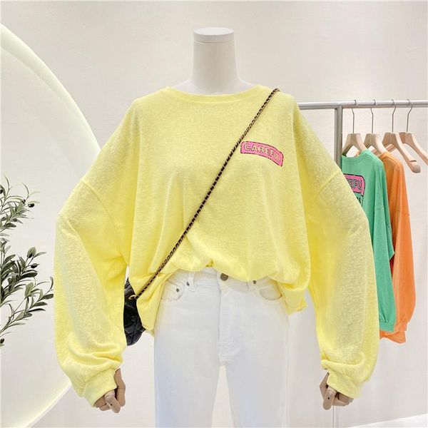women's t-shirt summer women long sleeve thin see through tee tunic plus size ultra soft crewneck letter printed casual t shirt, White
women's t-shirt summer women long sleeve thin see through tee tunic plus size ultra soft crewneck letter printed casual t shirt, White