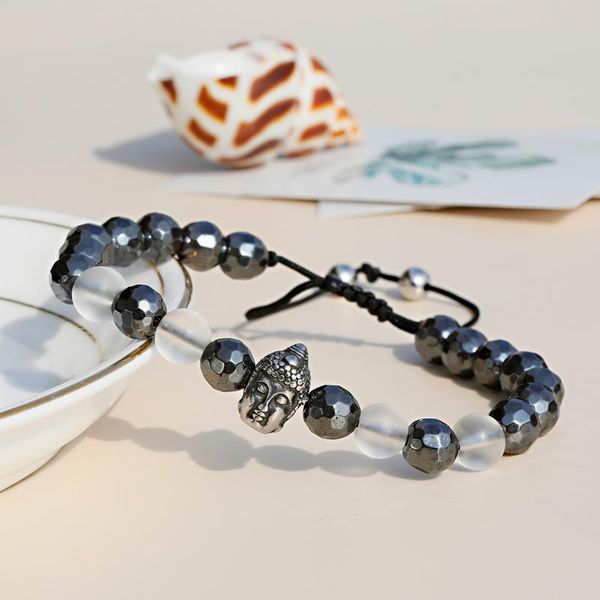 beaded, strands ethnic hematite stone bead buddhism bracelet mujer pulseras tibetan handmade jewelry yoga prayer bracelets men women, Black
beaded, strands ethnic hematite stone bead buddhism bracelet mujer pulseras tibetan handmade jewelry yoga prayer bracelets men women, Black