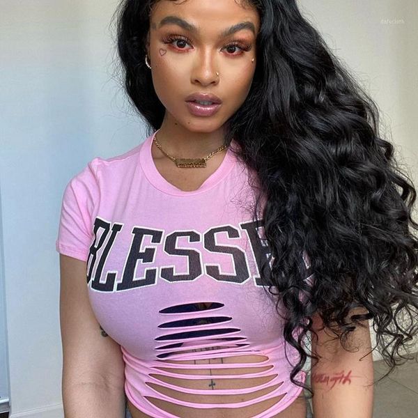 women's t-shirt women short sleeve crop hollow out letter print tshirt summer tee punk style streetwear female clothes, White
women's t-shirt women short sleeve crop hollow out letter print tshirt summer tee punk style streetwear female clothes, White