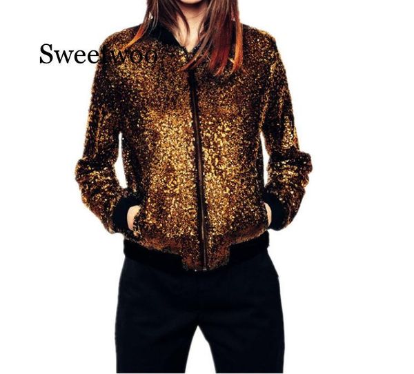 women's jackets women sequin coat long sleeve blue outerwear casual jacket sequined short overcoat 2021 spring female coats, Black;brown
women's jackets women sequin coat long sleeve blue outerwear casual jacket sequined short overcoat 2021 spring female coats, Black;brown
