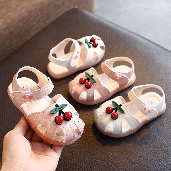 sandals summer toddler baby for girls cherry closed toe infant kids princess walkers little shoes, Black;red
sandals summer toddler baby for girls cherry closed toe infant kids princess walkers little shoes, Black;red