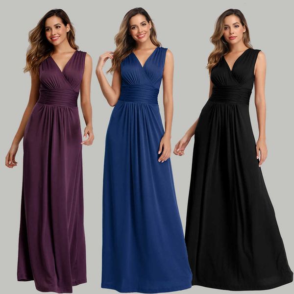 luxury party evening dress 2021 selling soft and elastic v-neck sleevels knitted evening drs for women, Black
luxury party evening dress 2021 selling soft and elastic v-neck sleevels knitted evening drs for women, Black