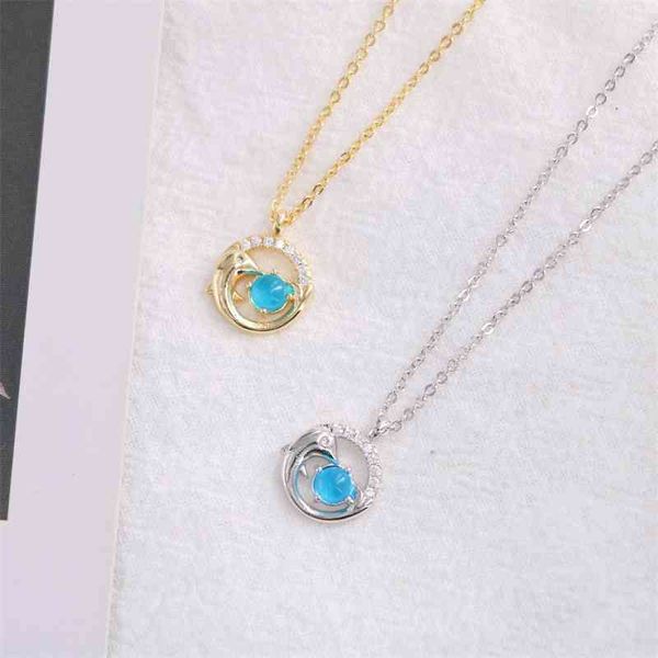 display korean version simple and exquisite blue stone dolphin necklace women's diamond inlaid clavicle chain dream romantic valentine&, Black
display korean version simple and exquisite blue stone dolphin necklace women's diamond inlaid clavicle chain dream romantic valentine&, Black