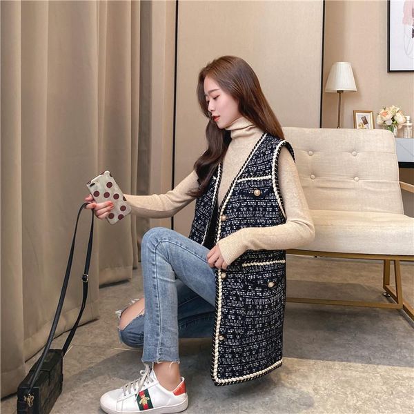 women's vests imitation mink velvet small fragrant wind vest women 2021 autumn waistcoat knitted cardigan sleeveless trend, Black;white
women's vests imitation mink velvet small fragrant wind vest women 2021 autumn waistcoat knitted cardigan sleeveless trend, Black;white