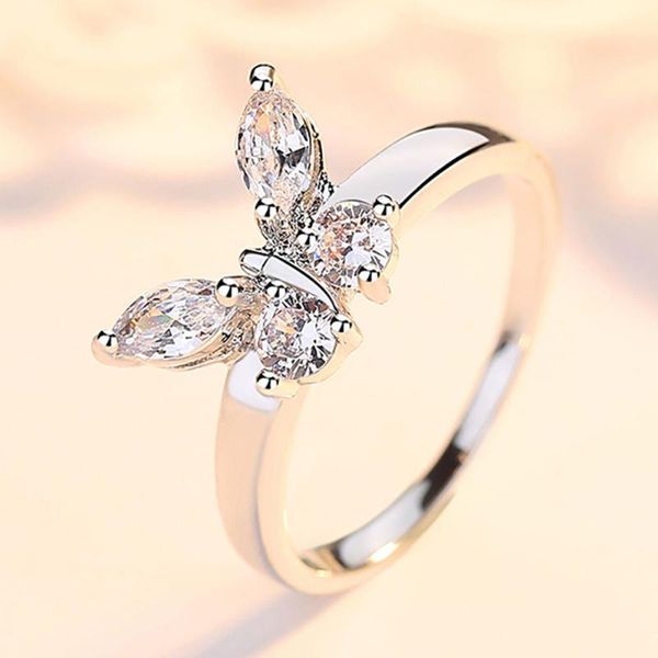 wedding rings romantic cute butterfly shape crystal zircon ring women bridel dazzling shiny engegament date love token gift, Slivery;golden
wedding rings romantic cute butterfly shape crystal zircon ring women bridel dazzling shiny engegament date love token gift, Slivery;golden