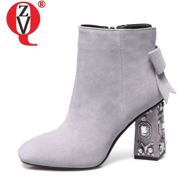 zvq leather crystal shoes 8.5cm super high heels women's booties autumn winter cow suede gray black cute bowtie ankle boots 211103
zvq leather crystal shoes 8.5cm super high heels women's booties autumn winter cow suede gray black cute bowtie ankle boots 211103