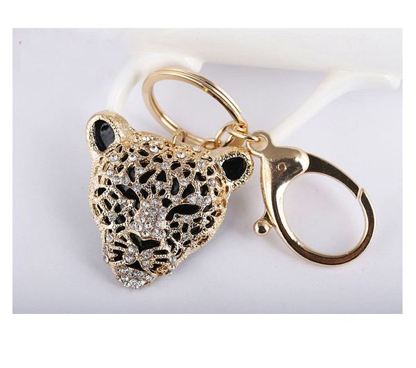 metal key ring with diamond leopard head pendant bag accessories car keychain clothing, Silver
metal key ring with diamond leopard head pendant bag accessories car keychain clothing, Silver