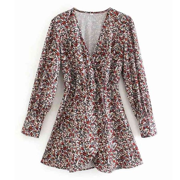 women summer vintage mini dress v-neck long sleeve floral print elastic waist female fashion elegant street wrap dresses vestido 210513, Black;gray
women summer vintage mini dress v-neck long sleeve floral print elastic waist female fashion elegant street wrap dresses vestido 210513, Black;gray