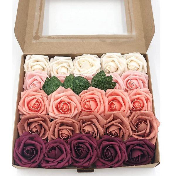 decorative flowers & wreaths 1 paper box 25pcs with 4pcs leaves artificial rose bouquet diy wedding birthday party gifts 8cm roses decoratio
decorative flowers & wreaths 1 paper box 25pcs with 4pcs leaves artificial rose bouquet diy wedding birthday party gifts 8cm roses decoratio