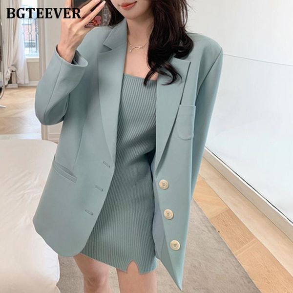 women's suits & blazers bgteever elegant office ladies notched collar suit jackets autumn fashion loose single-breasted female blazer, White;black
women's suits & blazers bgteever elegant office ladies notched collar suit jackets autumn fashion loose single-breasted female blazer, White;black