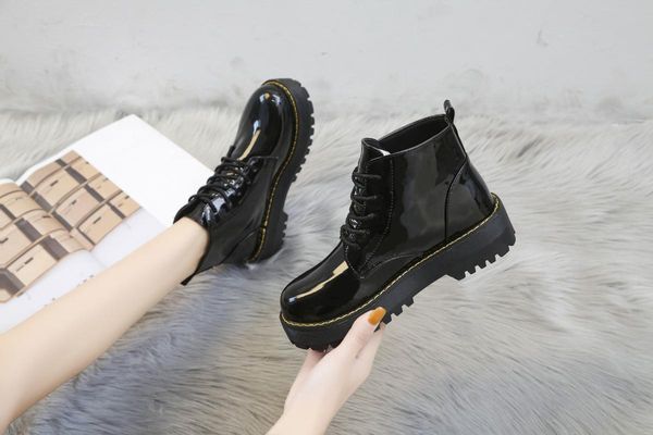 boots fashion european style black ankle flats round toe lace-up woman platform patent leather shoes
boots fashion european style black ankle flats round toe lace-up woman platform patent leather shoes