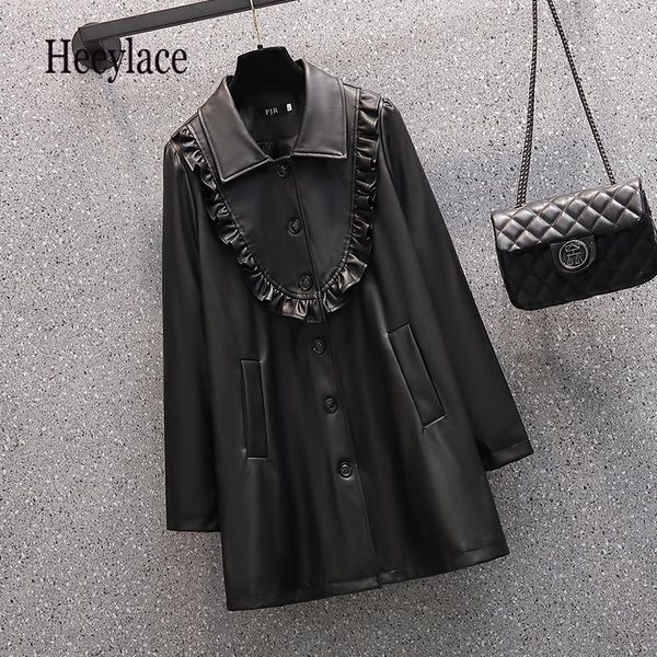 women's jackets plus size jacket women black faux leather coat turn-down motor biker veste femme autumn winter 4xl coats, Black;brown
women's jackets plus size jacket women black faux leather coat turn-down motor biker veste femme autumn winter 4xl coats, Black;brown