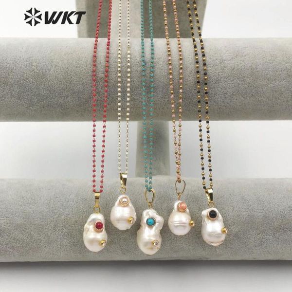 pendant necklaces wt-jn091 wkt special design multi-optional colors crystal necklace with baroque pearl gift for women, Silver
pendant necklaces wt-jn091 wkt special design multi-optional colors crystal necklace with baroque pearl gift for women, Silver