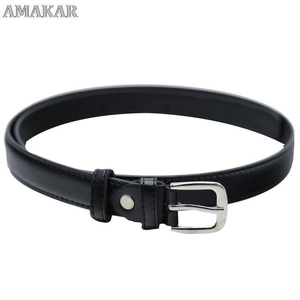 belts women's wild simple black thin belt summer men's leather pin buckle, Black;brown
belts women's wild simple black thin belt summer men's leather pin buckle, Black;brown
