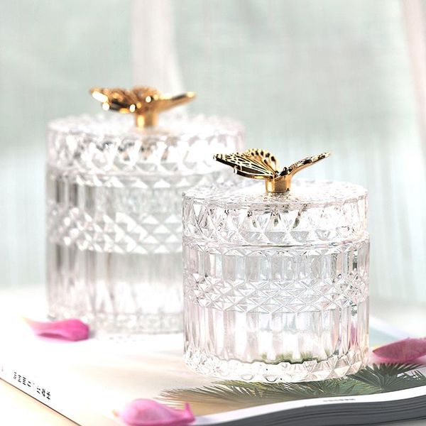 storage bottles & jars golden butterfly glass jar jewelry box cotton swab household crystal gift candle bottle decoration
storage bottles & jars golden butterfly glass jar jewelry box cotton swab household crystal gift candle bottle decoration