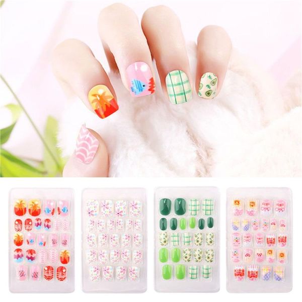 false nails wearable cartoon style press on short square finger decor gel nail art fake tips, Red;gold
false nails wearable cartoon style press on short square finger decor gel nail art fake tips, Red;gold