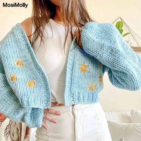 women's sweaters mosimolly handmade knit sweater cardigan women pretty sun cartoon coats outerwear jumper loungewear for a/w t9a7, White;black
women's sweaters mosimolly handmade knit sweater cardigan women pretty sun cartoon coats outerwear jumper loungewear for a/w t9a7, White;black