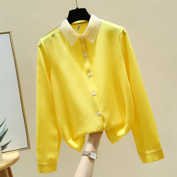 women's blouses & shirts long sleeve blouse women blusas mujer de moda 2021 turn down collar office chiffon shirt clothing blusa e16, White
women's blouses & shirts long sleeve blouse women blusas mujer de moda 2021 turn down collar office chiffon shirt clothing blusa e16, White