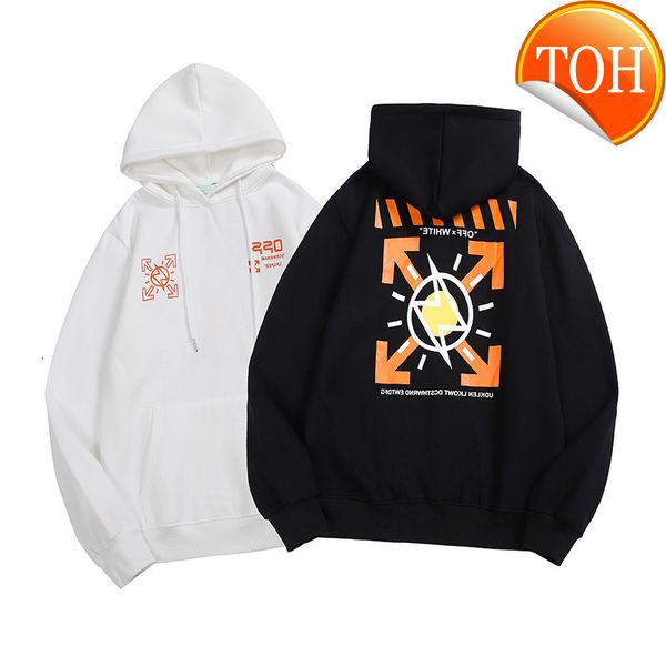 off winter new autumn and co branded lightning print hoodie style religious arrstyle coat, Black
off winter new autumn and co branded lightning print hoodie style religious arrstyle coat, Black