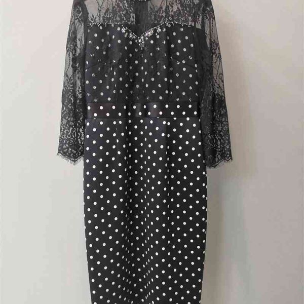 truevoker women vintage prom dress half sleeve polka dot print diamond perspective lace patchwork mujer festa vestido 210602, Black;gray
truevoker women vintage prom dress half sleeve polka dot print diamond perspective lace patchwork mujer festa vestido 210602, Black;gray