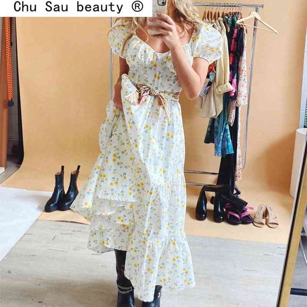 fashion summer sweet style floral print midi dress women streetwear chic puff sleeve dresses female vestido de moda 210508, Black;gray
fashion summer sweet style floral print midi dress women streetwear chic puff sleeve dresses female vestido de moda 210508, Black;gray