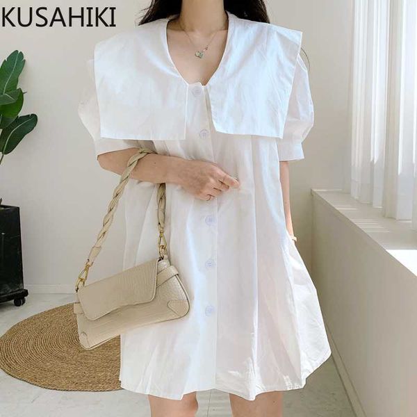 kusahiki sweet sailor collar woman dress korean causal puff sleeve blouse dresses summer single breasted vestidos 6j417 210602, Black;gray
kusahiki sweet sailor collar woman dress korean causal puff sleeve blouse dresses summer single breasted vestidos 6j417 210602, Black;gray