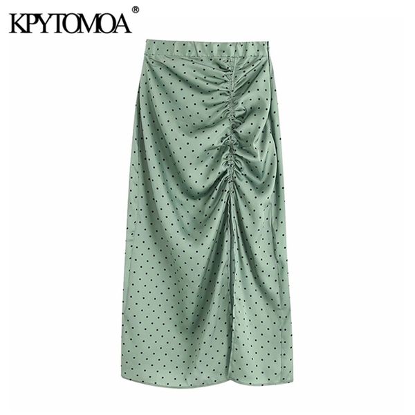 vintage elegant polka dot pleated midi skirt women fashion elastic waist side zipper slit female skirts chic faldas mujer 210702, Black
vintage elegant polka dot pleated midi skirt women fashion elastic waist side zipper slit female skirts chic faldas mujer 210702, Black