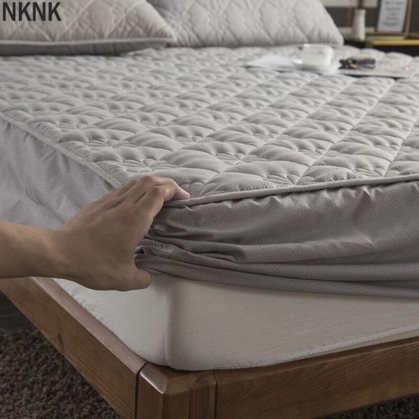 sheets & sets thicken quilted mattress cover king queen bed fitted sheet anti-bacteria er air-permeable pad