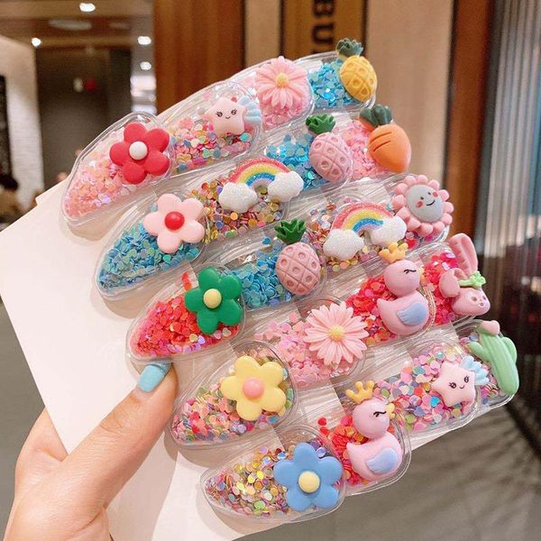 hair accessories 10/20pcs cute fruit quicksand snap bb clips girls colorful rainbow animal hairpins kids grip side barrettes school headwear, Slivery;white
hair accessories 10/20pcs cute fruit quicksand snap bb clips girls colorful rainbow animal hairpins kids grip side barrettes school headwear, Slivery;white