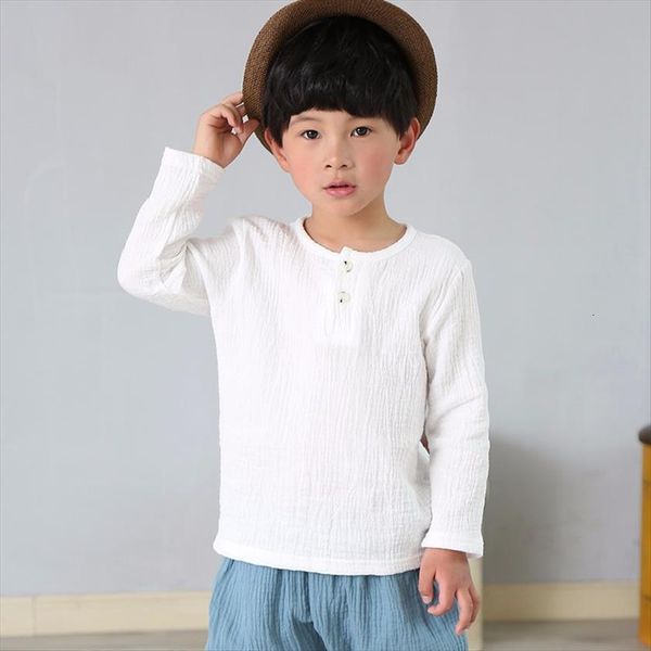 spring boys girls t shirt linen pleated solid color children long sleeve for baby shirts clothing, Blue
spring boys girls t shirt linen pleated solid color children long sleeve for baby shirts clothing, Blue