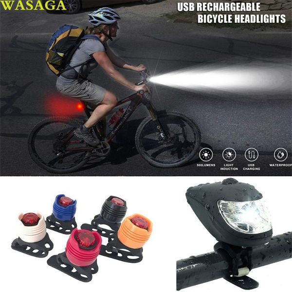 super bright cycling headlamp 500 lumens bicycle front light led usb chargeable taillights flashing safety warning bike lights
super bright cycling headlamp 500 lumens bicycle front light led usb chargeable taillights flashing safety warning bike lights