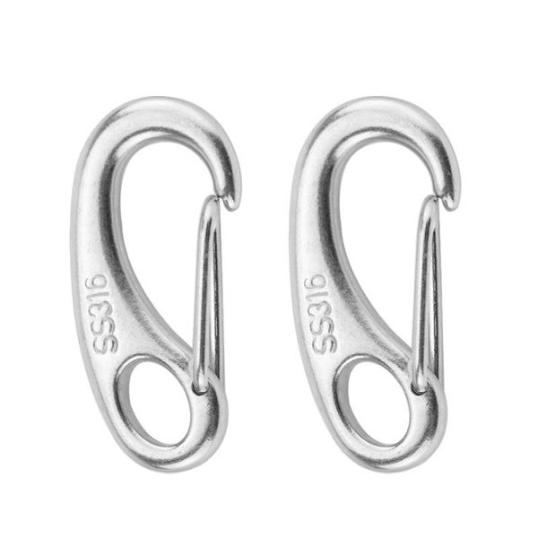 boat marine stainless steel egg shape spring snap hook clips quick carabiner outdoor buckle cords, slings and webbing
boat marine stainless steel egg shape spring snap hook clips quick carabiner outdoor buckle cords, slings and webbing