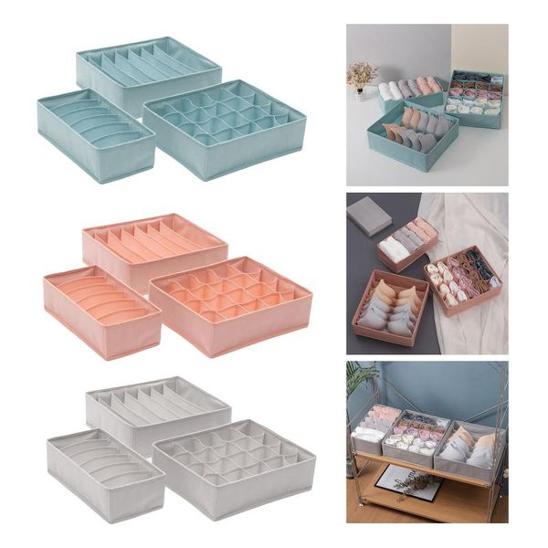 3pcs/set underwear socks storage box compartment foldable drawer organizer divider bags
3pcs/set underwear socks storage box compartment foldable drawer organizer divider bags