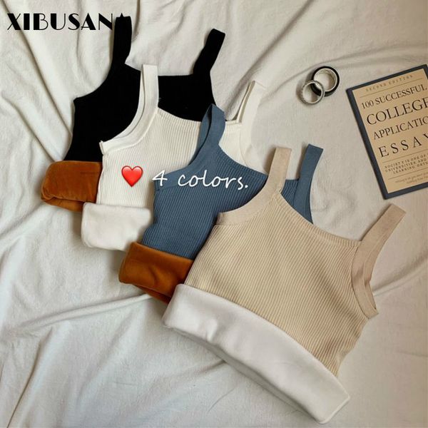autumn winter sleeveless tank women casual solid plus velvet thickened camis underwear female 210423, White
autumn winter sleeveless tank women casual solid plus velvet thickened camis underwear female 210423, White