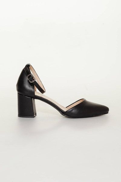 sandals women's black skin high-heeled shoes