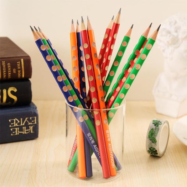 12pcs/set hole pencil triangle correction grip wooden triangular pole student stationery items school office supplies pencils
12pcs/set hole pencil triangle correction grip wooden triangular pole student stationery items school office supplies pencils